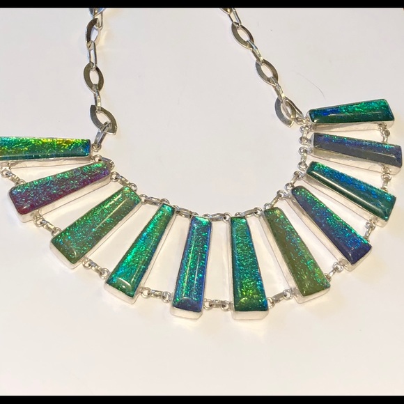 SOLD Triplet Opal Necklace - Picture 3 of 8